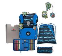 DerDieDas ErgoFlex Tiny Superflash School bag set 6-piece blue