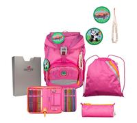 DerDieDas ErgoFlex Eco school bag set 5pcs. pink