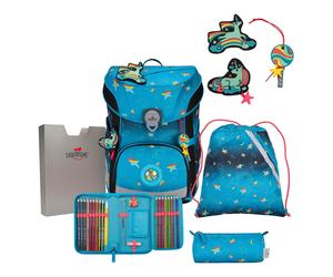 DerDieDas Exklusiv LED Schulranzenset 5-teilig Rainbow Star
