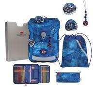 DerDieDas satchel ErgoFlex Easy Set 6 -piece Turbo Speed blue