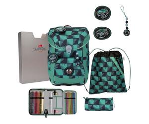 DerDieDas satchel ErgoFlex Easy Superflash Set 6 -piece Super Truck green