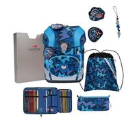 DerDieDas satchel ErgoFlex Tiny Set 6 -piece Dark Dragon blue