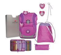 DerDieDas satchel ErgoFlex Tiny Set 6 -piece Purple Unicorn pink