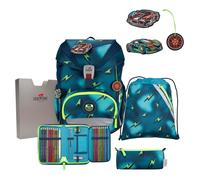 DerDieDas Ergoflex Superlight school bag set 5pcs. green