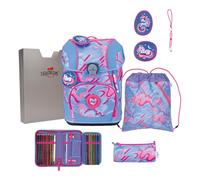 DerDieDas ErgoFlex Tiny School bag set 8-piece purple