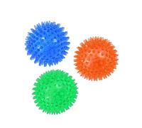 DERDOUT 3 pcs Squeaky Dog Ball Toys ，Floatable Dog Pool toy,Toss Fetch Toys for Puppy Rubber TPR, Dog Chew Toys for Boredom, Teeth Cleaning for Small and Medium Dogs