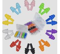 DERDOUT - Ear Plugs for Sleep - Super Soft, Reusable Hearing Protection in Flexible Silicone for Noise Reduction & Flights - 10 Pairs