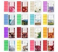 DERDUFT Deluxe Wax Melts Collection - 16 Premium Soy Wax Scent Cubes in Elegant Gift Box - Full-Home Aromatherapy Experience for Living Room, Bedroom, Kitchen & Office
