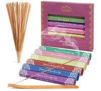DERDUFT Natural Aromatherapy Incense Sticks Gift Set - 6 Scented Tubes with Holder for Meditation, Relaxation, Yoga, Home Fragrance - Long Lasting, Calming, Premium Aroma
