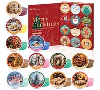 DERDUFT Wax Melts Advent Calendar 2025, Wax Melts 12 Scented Wax Cubes Gift Set - Long Lasting Total 360g Wax Melts with 12 Christmas Fragrances for Holiday, Christmas, Home Fragrance Lovers