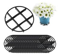 Derefine 20Pcs Plant Saucer Drainage Rack Stand Flower Pot Level Feet Elevator Support Holder Outdoor Plant Stands for Patio Flower Pot Prevention Flower Pot Drainage Reusable Mesh Pad(L)