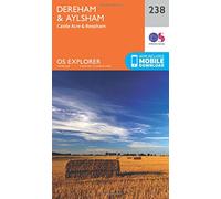 Explorer 238 East Dereham & Aylsham Map With Digital Version, Orange One Size