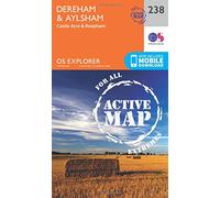Dereham & Aylsham Map | Weatherproof | Castle Acre & Reepham | Ordnance Survey | OS Explorer Active Map 238 | England | Walks | Hiking | Maps | Adventure