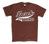 Derek and The Dominoes Rock Guitar Legend T Shirt Grey Brown M