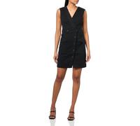 Derek Lam 10 Crosby Women's Elena Sleeveless Utility Dress Casual, Black, 14
