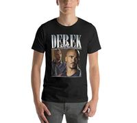 Derek-Morgan-Criminal-Minds-Tv-Series-Fan-Oversized-T-Shirt-for-Mens-Clothes-Short-Sleeve-Streetwear Black 3XL