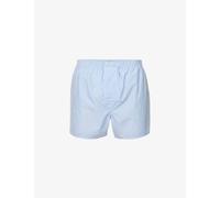 Derek Rose Mens Blue James Striped-pattern Classic-fit Cotton Boxer Briefs M