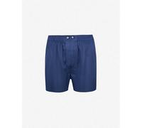 Derek Rose Mens Blue Woburn Classic-fit Silk Boxers S