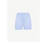 Derek Rose Mens Derek Rose Amalfi Batiste Relaxed-Fit Cotton Woven Boxer Shorts Blue L