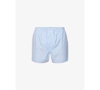 Derek Rose Mens Derek Rose James Striped-Pattern Classic-Fit Cotton Boxer Briefs Blue 2XL
