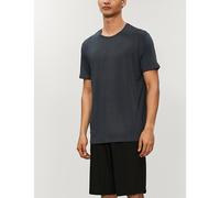 Derek Rose Mens Derek Rose Marlowe Crewneck Stretch-Modal T-Shirt Anthracite 2XL