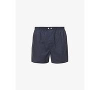 Derek Rose Mens Derek Rose Plaza Polka Dot-Pattern Classic-Fit Cotton Boxer Briefs Navy XL