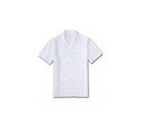 Derek Rose Monaco Pure Linen Short-Sleeve Shirt, White - Small