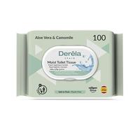 Derela Wet Wipes | Antibacterial Wipes | Aloe Vera, Plastic Free, Derma Tested, PH Neutral Flushable Toilet Wipes Sensitive Hygiene Wipes | Biodegradable Wet Ones, Bottom Wipes | 900 Wipes/9 Packs