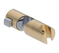 Derengge Hand-held Shower Head Holder for Sliding Bar, 360 Degree Rotation Sprayer Holder,Adjustable Holder for Slide Bar Slider Clamp Bathroom Replacement,Brushed Gold Finished