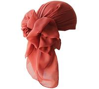 Deresina Everyday Square Head Scarf for Women - Soft Headwrap for Hair Loss, Chemo & Alopecia, Breathable Silk Feel Cotton, Full Head Cover, One Size (Cinnamon)