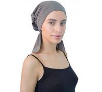 Deresina Headwear Gathered Cap with Pelerine at The Back - Grey