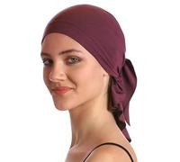Deresina Headwear Unisex Extra Large Bandana, Multifunctional Headcover, Bamboo Chemo Headwear, Headband Scarf Neckerchief, Hair Face Covering (New Mulberry - One Size)