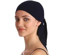 Deresina Unisex Extra Large Bamboo Bandana - Soft, Breathable Headcover for Hair Loss & Chemo - Everyday Headwear(Colour - New Black)