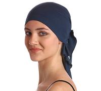 Deresina Unisex Extra Large Bamboo Bandana - Soft, Breathable Headcover for Hair Loss & Chemo - Everyday Headwear(Colour - New Denim)