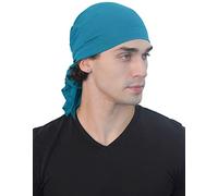 Deresina Unisex Extra Large Bamboo Bandana - Soft, Breathable Headcover for Hair Loss & Chemo - Everyday Headwear(Colour - New Petrol)