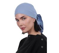 Deresina Unisex XL Bamboo Bandana - Soft Breathable Headcover for Hair Loss & Chemo | Full Head Coverage Headscarf for Sensitive Scalps | All Seasons (One Size - Ocean Blue)