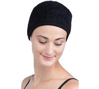 Deresina Women Scarf Pad, Volume for Under Scarf or Hat (Polar Fleece Black)