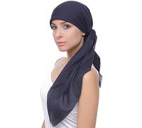 Deresina's Women Four Seasons Square Head Scarves (Navy Wafel Texture)