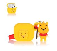 Derhom Airpods 3 Silicone Case Funny Cute Fashion Soft Cartoon Cover Skin Compatible for Apple Airpods 3 [Cartoon with Doll Series ] [2021 Released](Winnie)