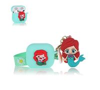 Derhom Airpods 3 Silicone Case Funny Cute Fashion Soft Cartoon Cover Skin Compatible for Apple Airpods 3 [Cartoon with Doll Series ] [2021 Released](Mermaid)