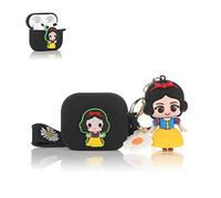 Derhom Airpods 3 Silicone Case Funny Cute Fashion Soft Cartoon Cover Skin Compatible for Apple Airpods 3 [Cartoon with Doll Series ] [2021 Released](Princess)