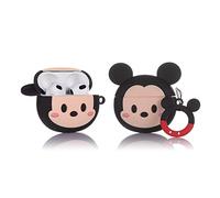 Derhom Airpods 3 Silicone Case Funny Cute Fashion Soft Cartoon Cover Skin Compatible for Apple Airpods 3 [Cartoon Avatar Series][2021 Released] (Mickey Face)