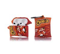 Derhom Airpods 3 Silicone Case Funny Cute Fashion Soft Cartoon Cover Skin Compatible for Apple Airpods 3 [Snacks Series][2021 Released] (Cheetos)