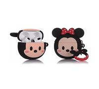 Derhom Airpods 3 Silicone Case Funny Cute Fashion Soft Cartoon Cover Skin Compatible for Apple Airpods 3 [Cartoon Avatar Series][2021 Released] (Minnie Face)