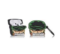 Derhom Airpods 3 Silicone Case Funny Cute Fashion Soft Cartoon Cover Skin Compatible for Apple Airpods 3 [Anime Cartoon Series ] (Zoro)