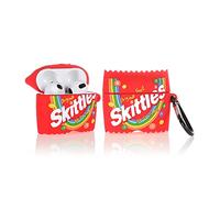 Derhom Airpods 3 Silicone Case Funny Cute Fashion Soft Cartoon Cover Skin Compatible for Apple Airpods 3 [Snacks Series][2021 Released] (Skittles)