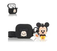 Derhom Airpods 3 Silicone Case Funny Cute Fashion Soft Cartoon Cover Skin Compatible for Apple Airpods 3 [Cartoon with Doll Series ] [2021 Released](Mickey)