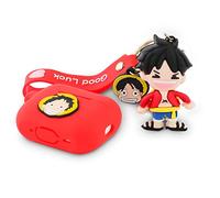Derhom Airpods Pro 2 Case Funny Cute Cover Compatible for Apple Airpods Pro and Pro 2[Cartoon with Doll Series] (Luffy)
