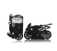 Derhom Airpods Silicone Case Funny Cute Cover Compatible for Apple Airpods 1&2[ Funny Funny Series] (Motorcycle)