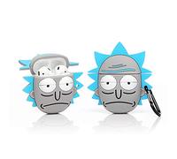 Derhom Silicone Case Compatible for Apple Airpods 1&2 Funny Cover[Cartoon Design][Best Gift for Kids Boys Girls] (Rick)